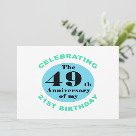 70. Geburtstag Spaß Karte (Stehend Vorderseite)