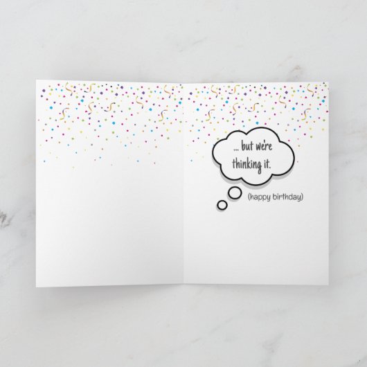 70. Geburtstag Spaß mit Ducklings Karte (Innenseite)