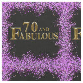 70. Geburtstag Stoff (Nahaufnahme)