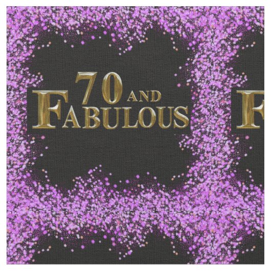 70. Geburtstag Stoff (Nahaufnahme)