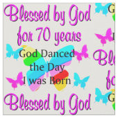 70. GEBURTSTAG STOFF (Nahaufnahme)