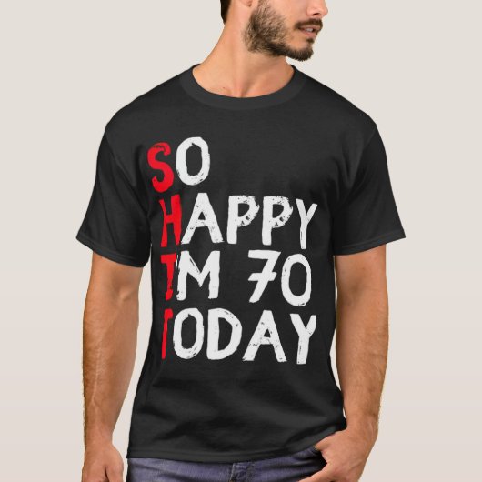 70. Geburtstag T-Shirt (Vorderseite)