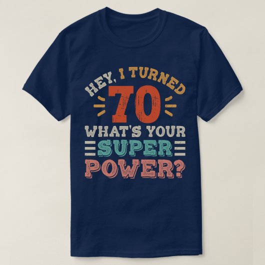 70. Geburtstag T-Shirt (Design vorne)
