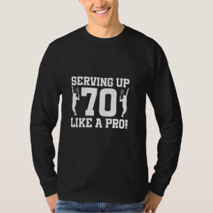 70. Geburtstag Tennis 70 Jahre Altes Tennisspiel B T-Shirt