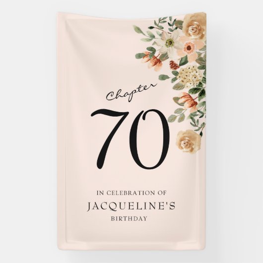 70. Geburtstag Vintag Banner (Vertikal)