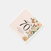 70. Geburtstag Vintag Serviette (Ecke)