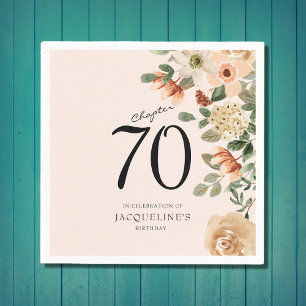 70. Geburtstag Vintag Serviette
