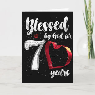70. Geburtstag Von Gott Gesegnet Für 70 Jahre Gebu Karte