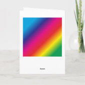 70. Geburtstag Welten Beste Fabelous Regenbogen Karte (Rückseite)