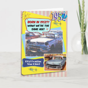70. Geburtstag! Wow, genauso alt wie dieser Chevy Karte