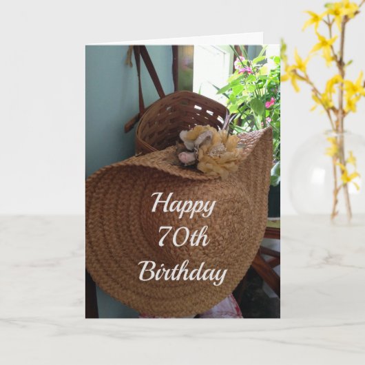 **70. GEBURTSTAG** WÜNSCHT SICH EINER SCHÖNEN FRAU KARTE (Gelbe Blume)