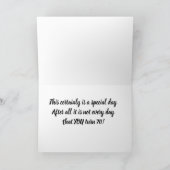 "70. GEBURTSTAG" WÜNSCHT SICH NACH JEMANDEM, DENEN KARTE (Innenseite)