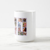 70. Geburtstags-Fotocollage lila Kaffeetasse (Mittel)