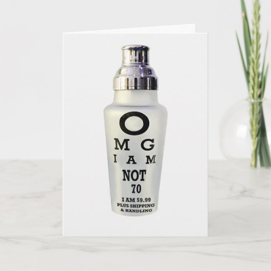 70. Geburtstags-Karte Karte (Vorderseite)