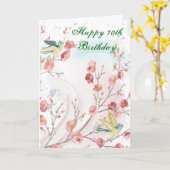 70. Geburtstags-Karte Karte (Gelbe Blume)