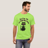 70. Geburtstags-Katzen-Geschenke T-Shirt (Vorne ganz)