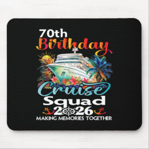 70. Geburtstags-Kreuzfahrt-Squad Freunde Familienu Mousepad