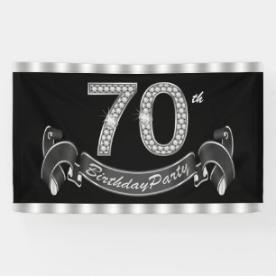 70. Geburtstags-Party Banner