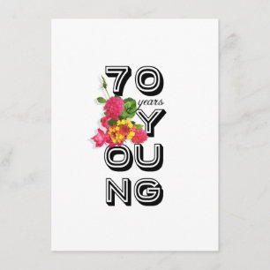 70. Geburtstags-Party Einladung - 70 Jahre jung