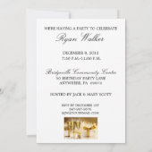 70. Geburtstags-Party-personalisierte Einladung (Rückseite)