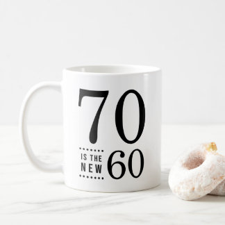70. Geburtstags-Schwarzes 70 ist die neuen 60 Kaffeetasse