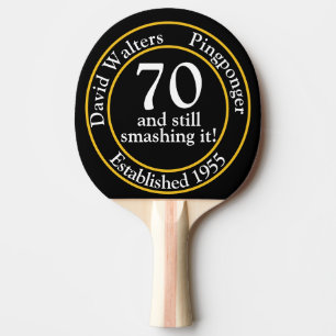 70. Geburtstags Tischtenniskamm Tischtennis Schläger