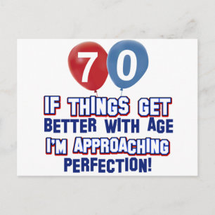 70. Geburtstagsdesigns Postkarte