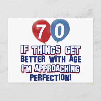 70. Geburtstagsdesigns Postkarte