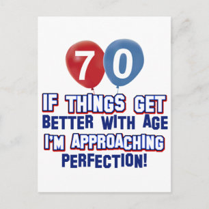 70. Geburtstagsdesigns Postkarte