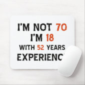 70. Geburtstagsentwürfe Mousepad (Mit Mouse)