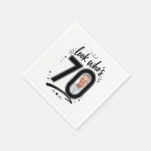 70. Geburtstagsfeier-Fotorahmen Serviette (Ecke)