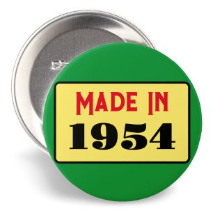70. Geburtstagsfeier geboren 1954 70 Pin Button