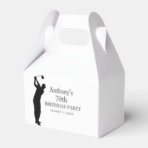 70. Geburtstagsfeier Golfer Elegant Par Siebzigste Geschenkschachtel