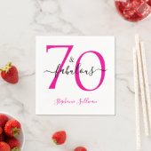 70. Geburtstagsfeier und fantastisch  Serviette (Beispiel)
