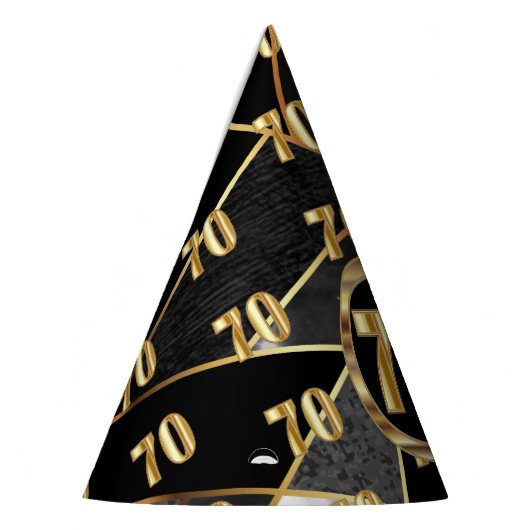 70. Geburtstagsfeiertag Partyhütchen (Links)