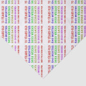 70. Geburtstagsfeiertage Seidenpapier (Ausschnitt)