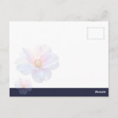 70. Geburtstagsfest Frühlingblume Postkarte (Rückseite)