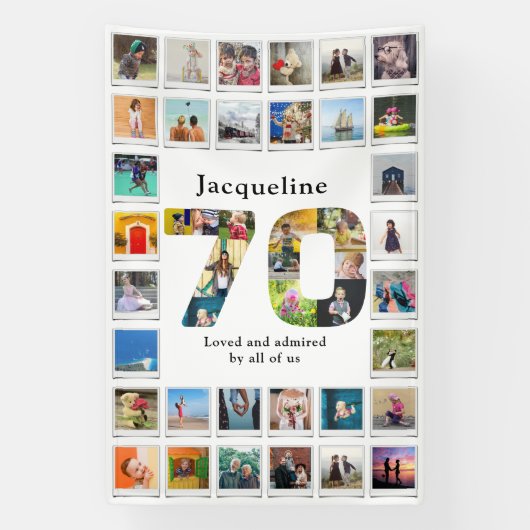 70. Geburtstagsfoto Banner (Vertikal)