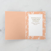 70. Geburtstagsfrau Sweet Niedlich Cartoon Champag Karte (Innenseite)