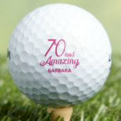 70. Geburtstagsgeschenk Golfbälle 70 und phantasti