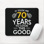 70. Geburtstagsgeschenk machte mich 70 Jahre alt Mousepad (Mit Mouse)