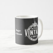 70. Geburtstagsgeschenk Vintag 1950 Vollständig Kaffeetasse (VorderseiteRechts)