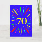 70. Geburtstagskarte Karte (Vorderseite)