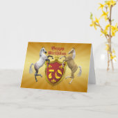70. Geburtstagskarte mit Wappen Karte (Gelbe Blume)