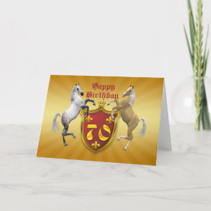 70. Geburtstagskarte mit Wappen Karte