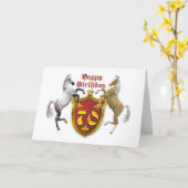70. Geburtstagskarte mit Wappen Karte (Gelbe Blume)