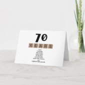 70. Geburtstagskarte Schwiegervater Dankeskarte (Vorderseite)