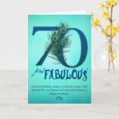 70. Geburtstagskarten Karte (Gelbe Blume)