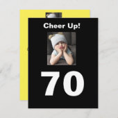 70. Geburtstagskuer auf Celebrate Niedlich Girl (Vorne/Hinten)