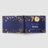 70. Geburtstagsnacht mit Goldstern Foto Gästebuch (Voll)
